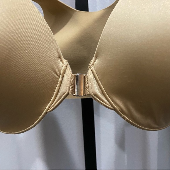SOMA Vanishing Back Full Coverage Front Close Size 34DDD Beige Nude - Picture 3 of 5